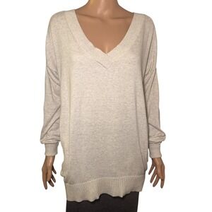 Victoria's Secret Kiss of Cashmere V Neck Sweater Tunic Size Small Slouchy top